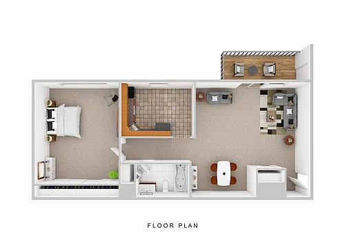 Floor plan 1 Bedroom Executive