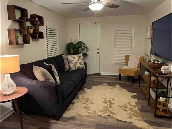 Living room with balcony entrance