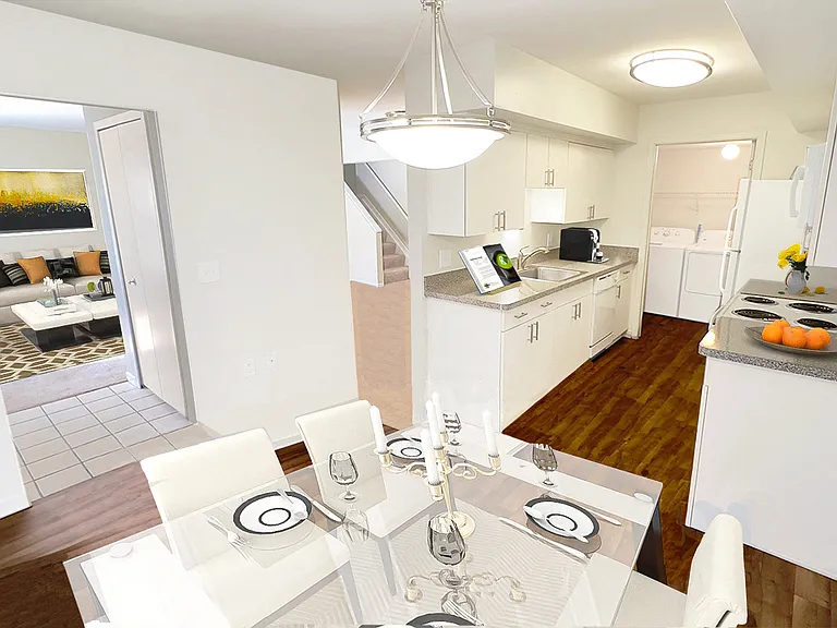 Light and airy open floor plan with bi-level luxury