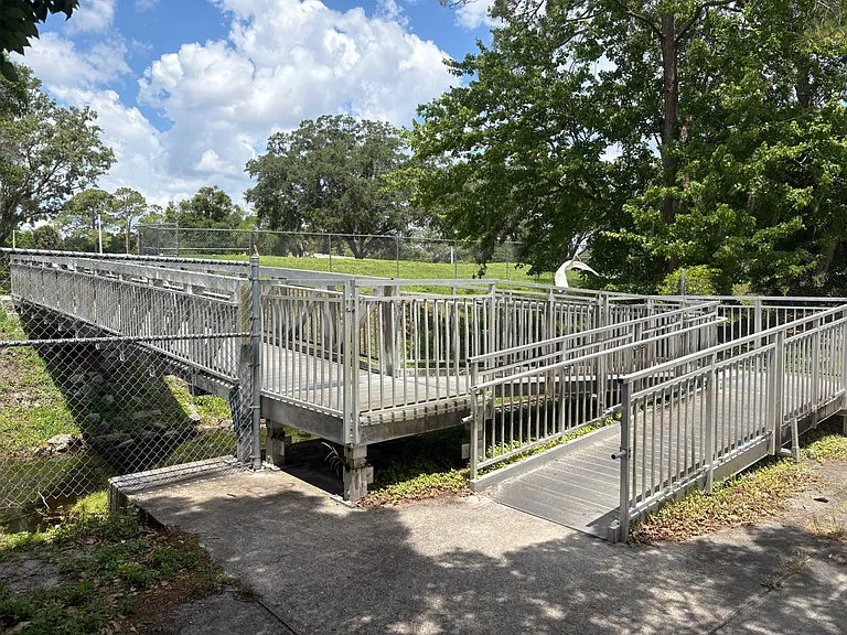 Hertha Ave & Allison Dr Pedestrian Bridge. Avoid the area traffic with a hidden gem neighborhood connection to Research Park and UCF!