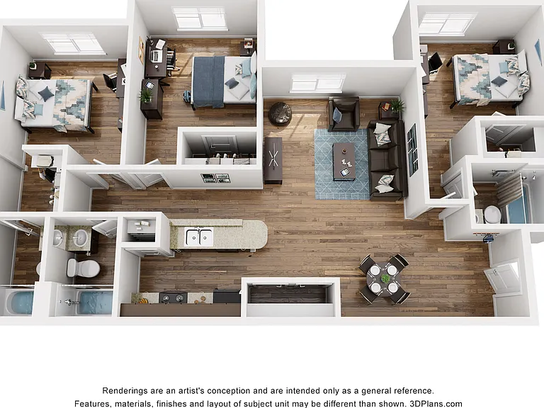 C1 | 3 bed 3 bath C1 | 3 bed 3 bath