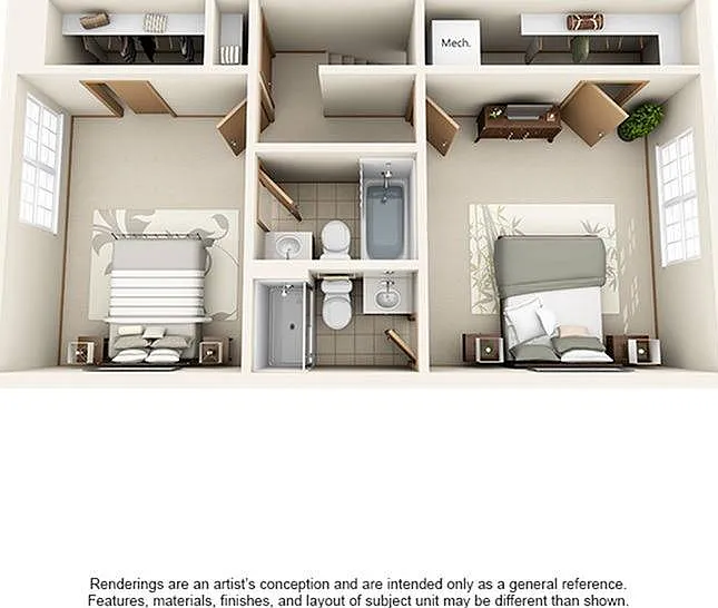 2 Bedroom | 2.5 Bath | 1120 SF 2 Bedroom | 2.5 Bath | 1120 SF