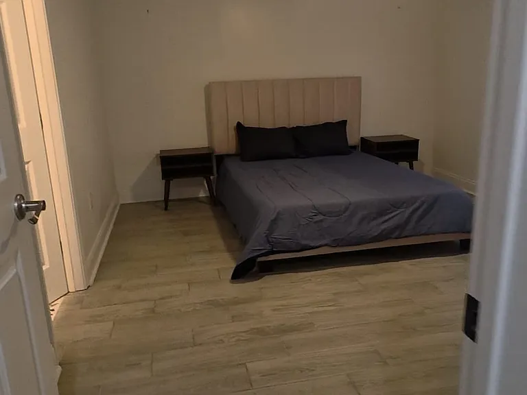 Master bedroom with bathroom