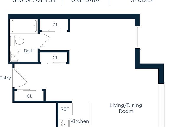 2nd image of 345 W 30th St APT 5A