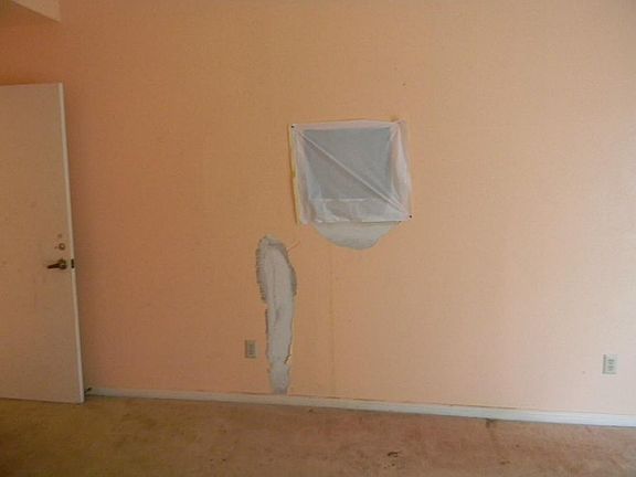 a plumbing leak someone tried to fix
