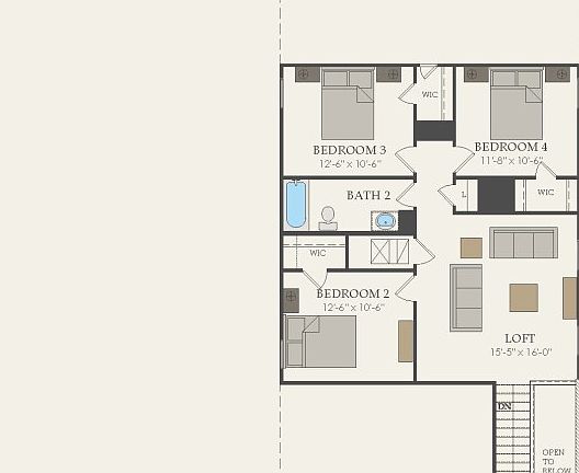 Second Floor 4 br 2.5 ba