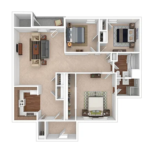 Floor plan Three Bedroom