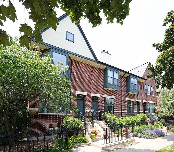 Front of townhome