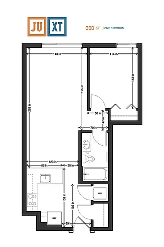 Floor plan 1X1