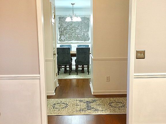 Foyer into dining room