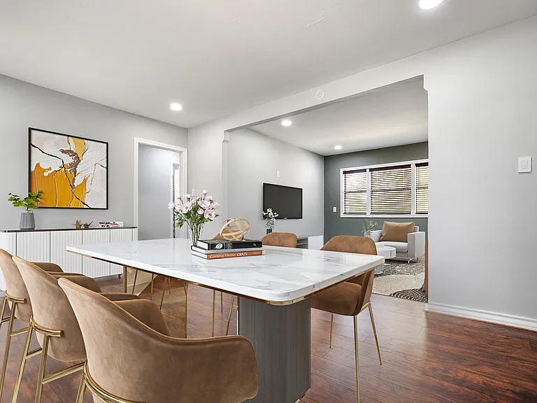 Virtually Staged Dining Room