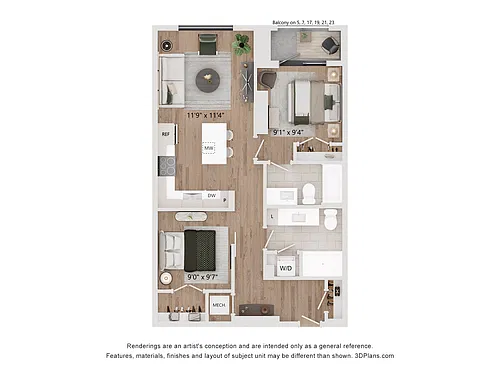 Floor plan E021