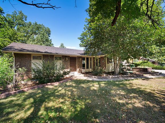 Private front yard and formal entry door