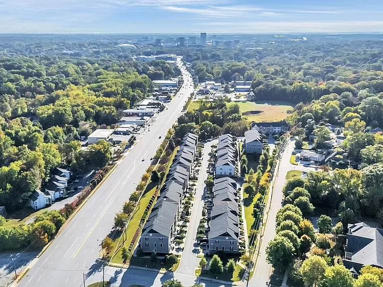 View down Wade Hampton Boulevard to downtown Greenville