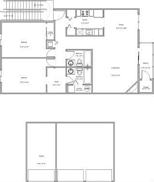 Floor Plan W/detached Garage