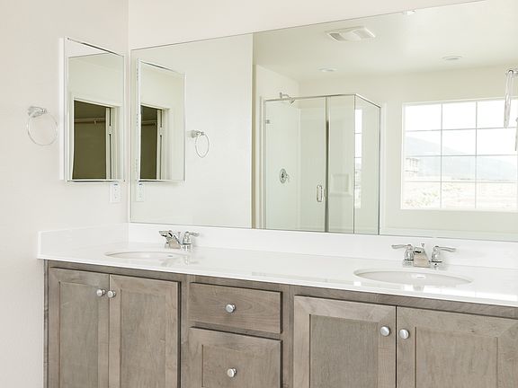 Dual sink vanity at owner s