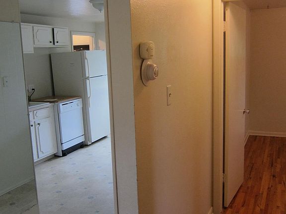 Kitchen entrance and hallway to bedrooms/bathroom