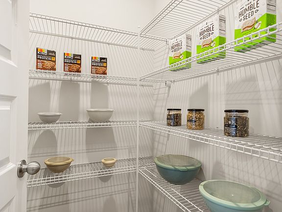 The James- Walk-in Pantry. Home under construction. Sample floor plan photo used for illustrative p