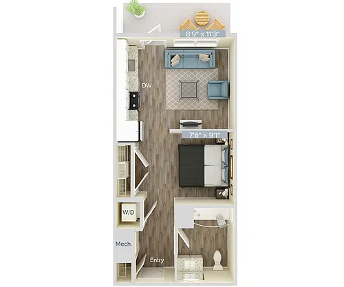Floor plan S4-490-patio