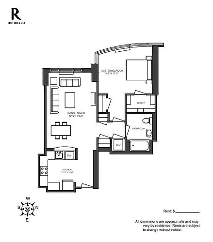 Floor plan 1B1BF1
