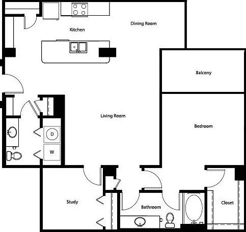 A3E floor plan Gallery At Turtle Creek
