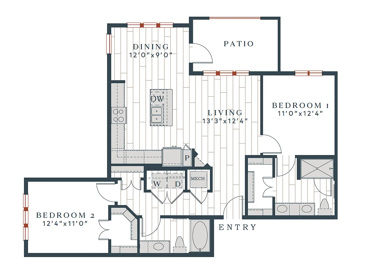 Floor plan B2-1125