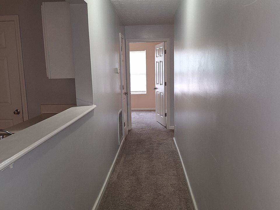 Hallway from living room to bedrooms and baths