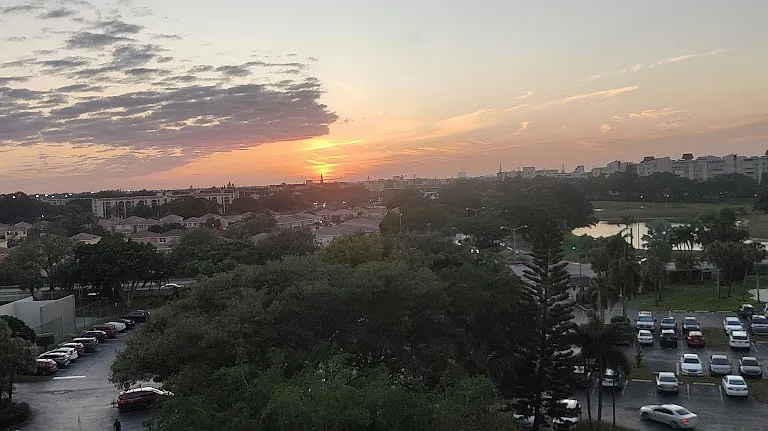 Sunset from living room