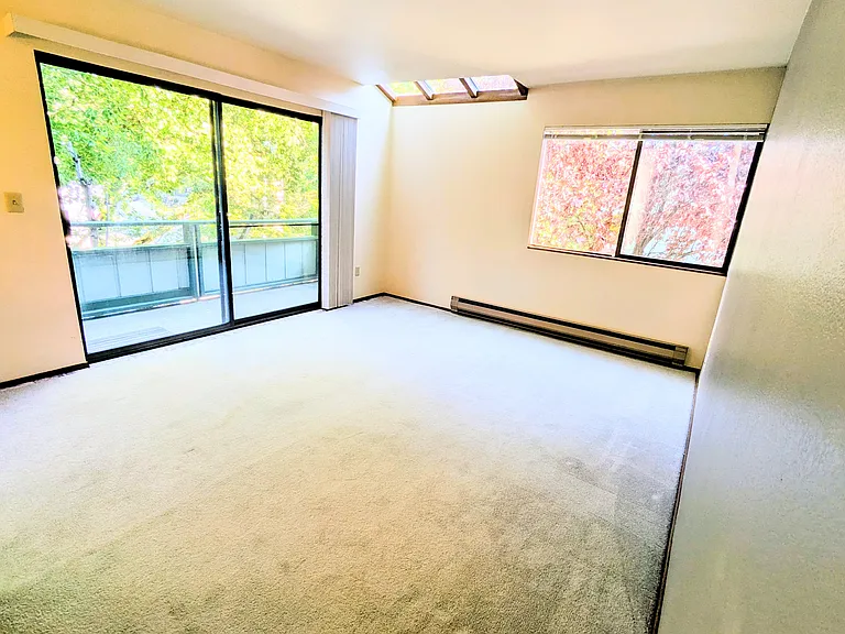 Living room with skylight