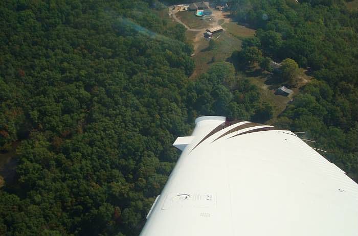 aerial view of property