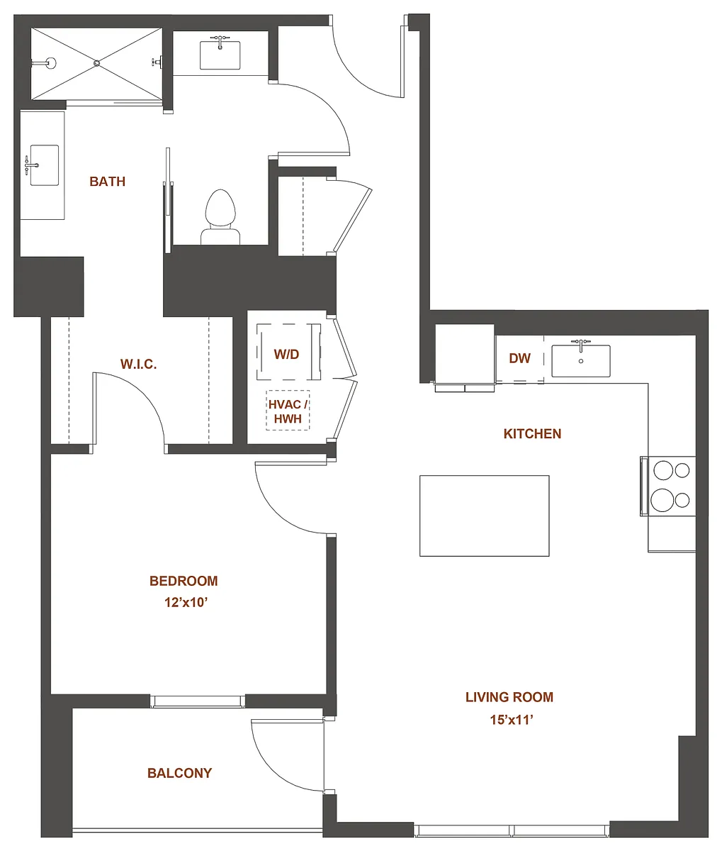 Floor plan 1-C