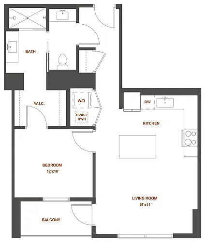 Floor plan 1-C