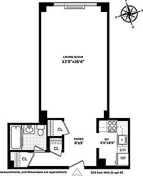 3rd image of 333 E 46th St APT 6E