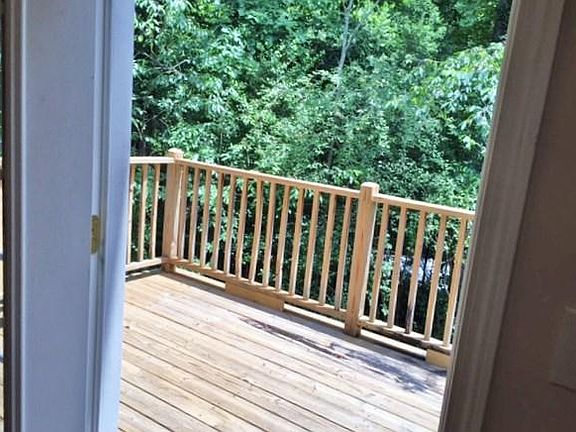 Back deck for alfresco dining.