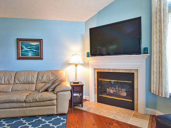 Fireplace for romance.