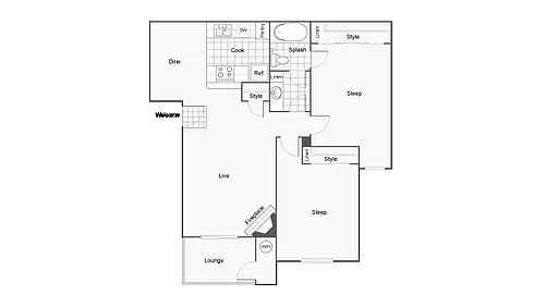 Floor plan Olive