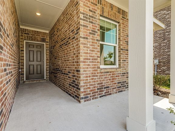 New Construction - porch and entry area