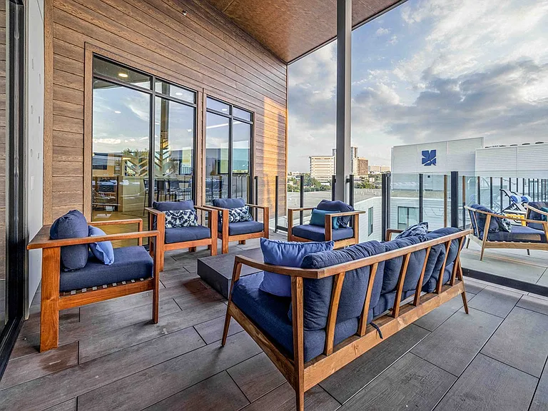 North Building Covered Poolside Lounge