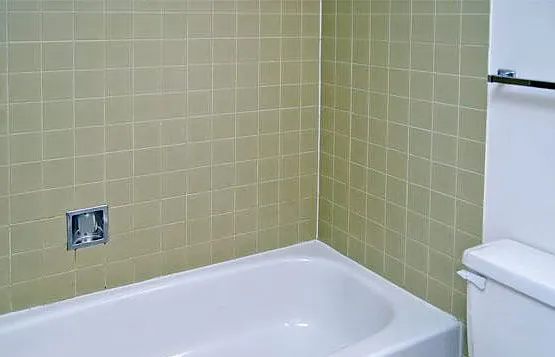 Main Bath: Original style tile. Color of tile may vary.