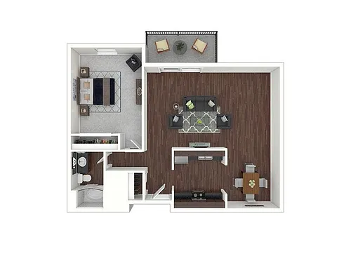 Floor plan 1 BR