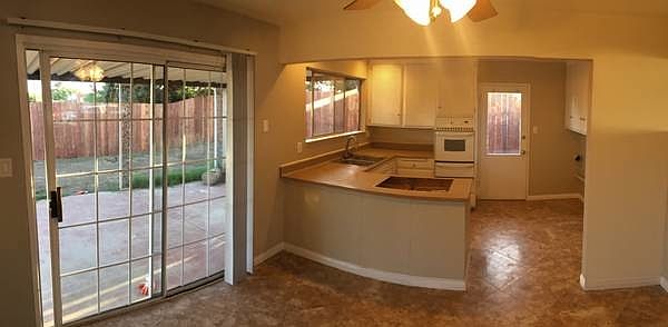 Newly painted cabinets