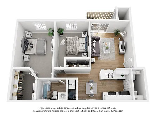 Floor plan The Iris Newly Renovated