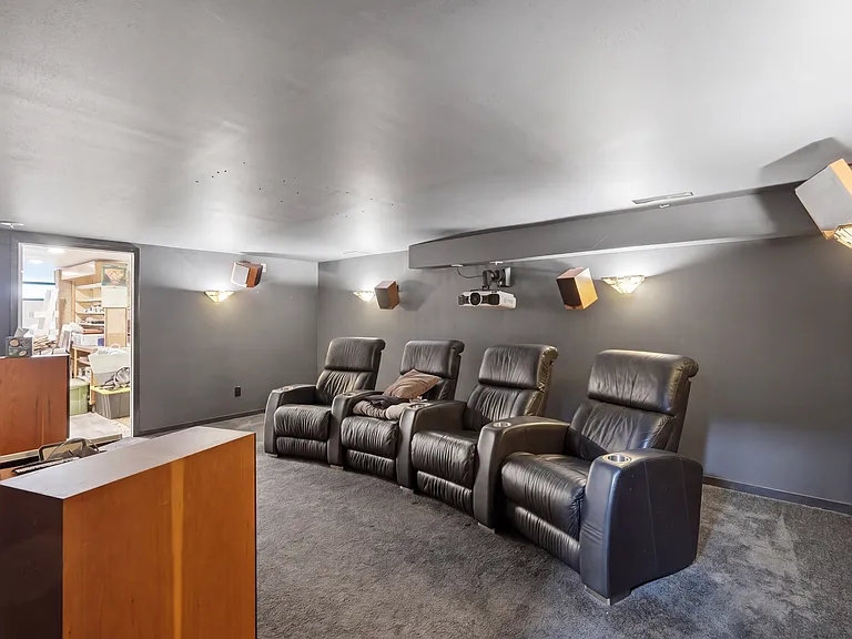 Lower level home theater room, 5122 Marathon Drive