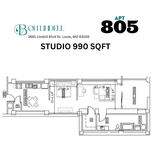 Floor plan 805