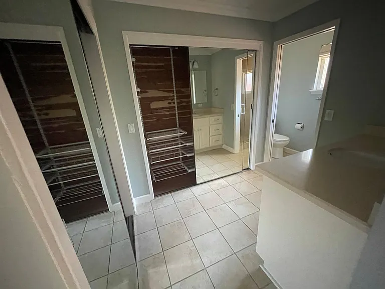 Cedar lined closets in Master Bathroom