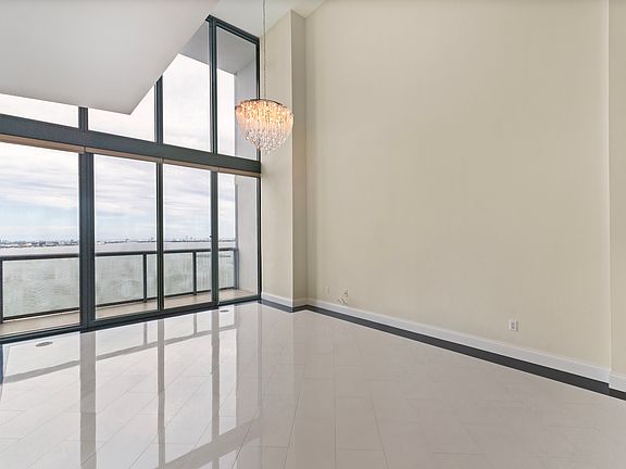 Very open living area with 25 ft ceilings.