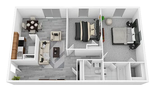 Floor plan 2 Bedroom