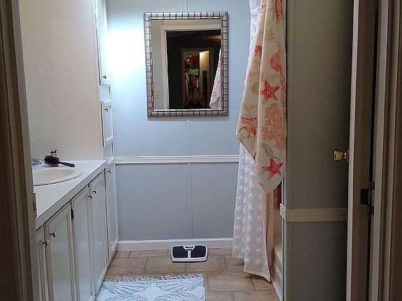 Master bath with double vanity