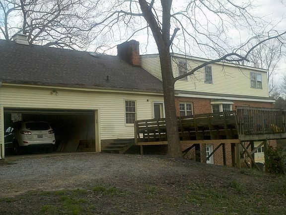 Rear and 2 car garage