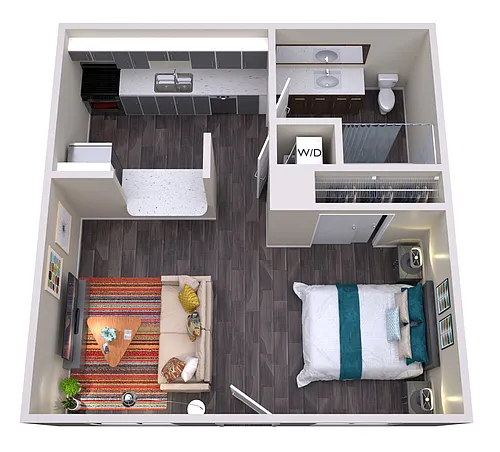 Floor plan Studio - Renovated